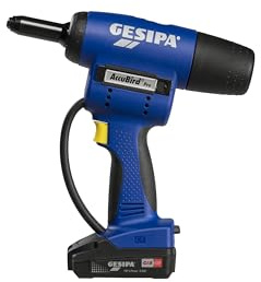 GESIPA Akku Blindnietgerät AccuBird Pro (Setzkraft 13000 N, Gerätehub 25 mm 18V, Blindniete ab Ø 2,4 mm Alu bis Ø 6 mm aller Werkstoffe, ohne Akku) 1679659