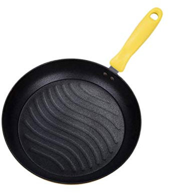 Pentola, Padella Padella Fondo Piatto Padella Fornello A Gas Dedicato Giallo