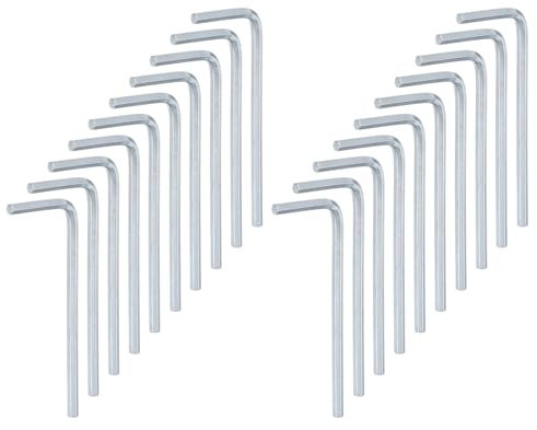 QUARKZMAN 20PCS Innensechskantschlüssel 2,5 mm L-förmige metrische Sechskantschlüssel aus Chrom-Vanadium-Stahl Reparaturwerkzeug für Heimreparaturen