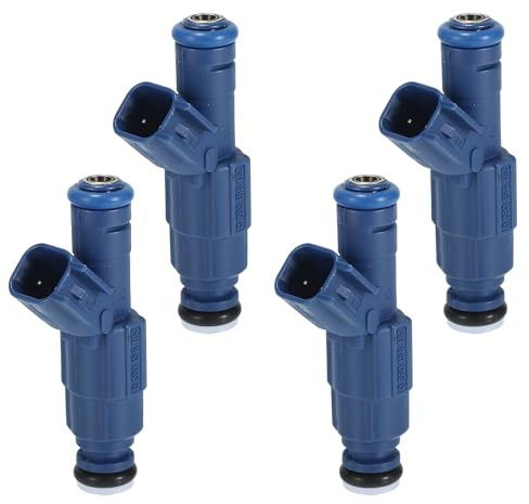 INFINAUTO Iniettore Carburante, Ugello Iniezione Carburante Motore No.3M6G-9F593-BA per Ford Focus Mk2 Berlina 2.0 2005-2011 Blu, 4 Pz.