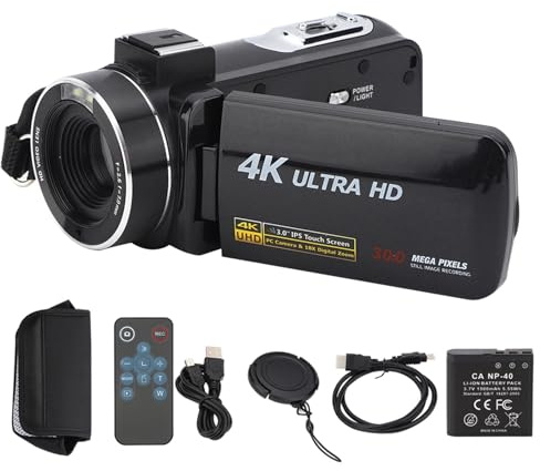 Yusat video digital 17 × 14 × 10 4k anti-shake högupplöst digital video 18 x zoom 3 tum ips pekskärmskameror för fotografering video
