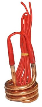 LVSELINGI Elemento Calentador de Agua de 220v 2.5KW con Bobina calentadora Tubular de inmersión de Alambre de 1.5M Cheerfully(Copper)