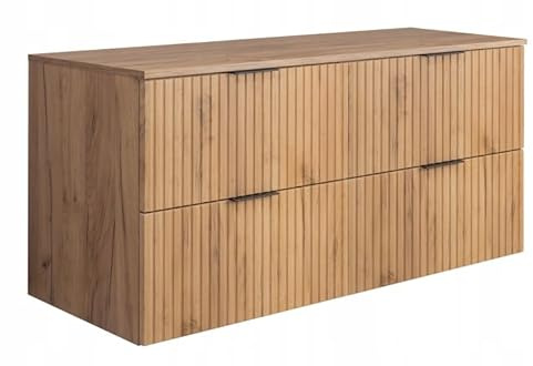 RODAN Waschbeckenunterschrank | Unterschrank Waschbecken mit zwei leise schließenden Schubladen, 46x120x57 cm