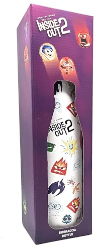 Seven Borraccia Termica in Acciao Inox, INSIDE OUT 2, 0,5 L, Borraccia Scuola Elementare, Sport e Tempo Libero (Bianca)