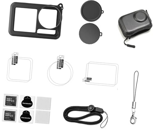 Silicone Protective Cover For Action 5pro Camera With Anti Scratch Lens Cover And Wrist Strap Accessories Silicone Protective Case For Cameras