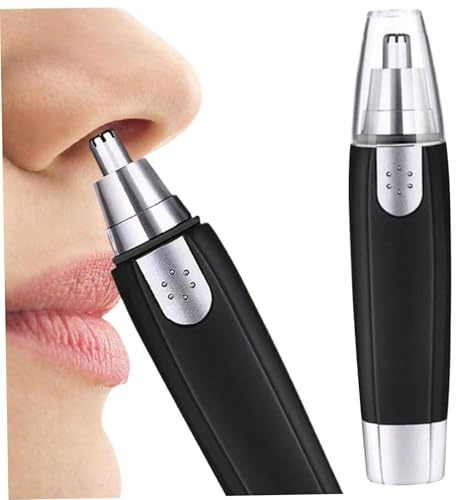 Tagliapeli Naso E Orecchie Ricaricabile, Tagliapeli Naso Rimozione Indolore Orecchie Facciali Impermeabili con Lame a Doppio Bordo Strumento per Toelettatura Alimentato a Batteria per Uomini e Donne