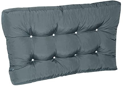 Doppler Sitzkissen für Palettenmöbel – Palettenauflage 120x80x15 cm anthrazit | Weiche Polsterung für Europalette | Komfortable Sitzfläche für Terrasse, Balkon & Garten