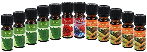 com-four® 12x doftoljor, doftolja för doftlampor, doftljus, diffusorer och doftvärmare [urvalet varierar] (12x doftblandning)
