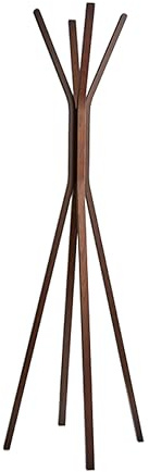 Adesso Toby Coat Rack with Natural Oak Finish – Space-Saving Entryway Organizer Perfect for Coats, Bags, Purses and Hats – 6 Hooks, 68.25 Tall