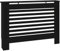 vidaXL Cache-radiateur, Couvercle de Radiateur, Housse de Radiateur Salon Chambre Salle de Séjour Maison Intérieur, Noir 112x19x81,5 cm MDF