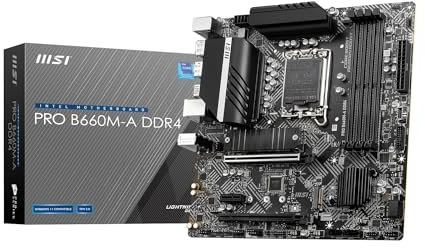 MSI PRO B660M-A DDR4 Intel-Mainboard, Schwarz, M-ATX