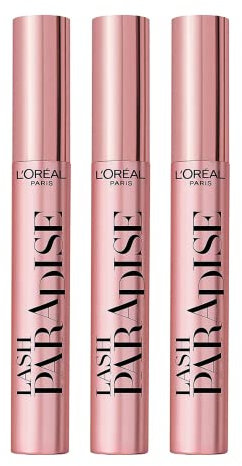 3 x L'Oreal Paris Paradise Extatic Mascara 6.4ml - Black