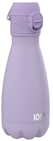 Ion8 Borraccia a prova di perdite, isolata sottovuoto, viola chiaro, 280 ml (10 oz)
