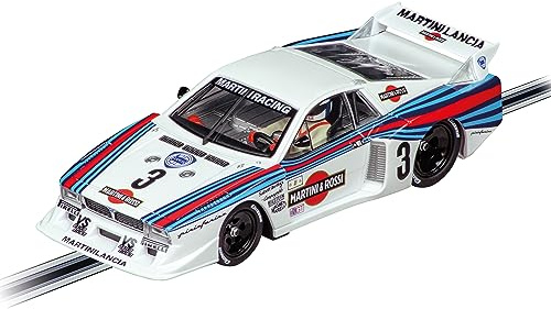 Carrera EVOLUTION 20027734 Lancia Beta Montecarlo Turbo Lancia Martini Racing No.3 1981 Slotbil, Ready to Race, en racingupplevelse för barn och hela familjen, spänning på racerbanan