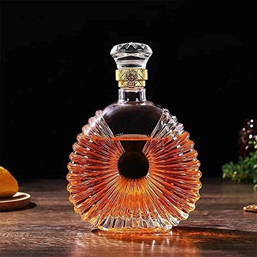 decantador Decantador de whisky Decantador de vino Decantador de vino de vidrio con tapón, Stand Hanade Dispensador de vino de vidrio Decantador de whisky (4)