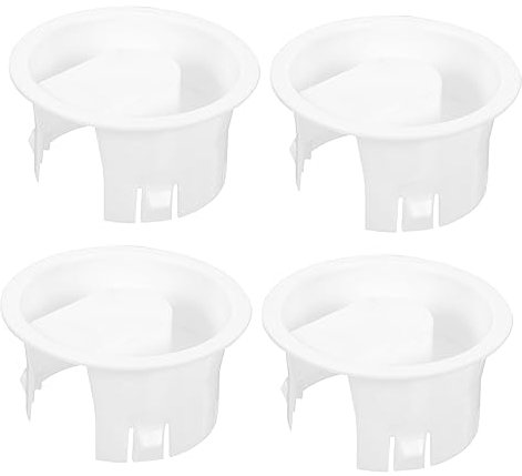 TOPBATHY 4pcs Replaceable Pitcher Lids White Pc Sealed Household Carafe Covers Wear-Resistant Compact Water Jug Lids for Daily Use and Restaurant Supply