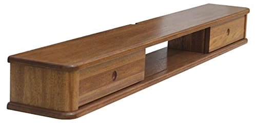 Schwimmender TV-Ständer, Unterhaltungsregal, Massivholz, 39,3/47,2/55,1 Zoll, wandmontiertes Medienregal, TV-Konsoleneinheit, Wand-TV-Schrank, Aufbewahrungsregale, Möbel mit Schiebetüren/100 cm