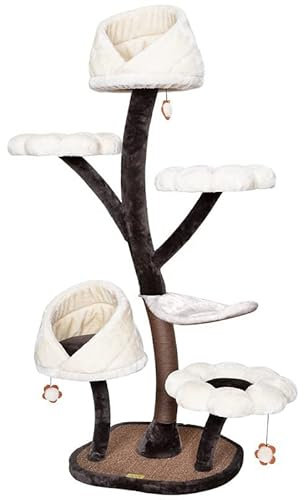Torre de árbol para gatos Marco para gatos Marco de escalada para gatos de flores Plataforma de salto para gatos grande y mediano Arena para gatos Una garra de molienda Poste rascador para gatos Torre