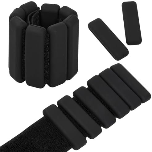 Granvoo 2 Stück Tragbare Gewichtsmanschetten,Verstellbar Fitness Armband Set,Verstellbare Handgelenkgewichte,Verstellbare Krafttraining,Handgelenk Gewichte Set,für Yoga,Tanz,Aerobic,Laufen,Gehen