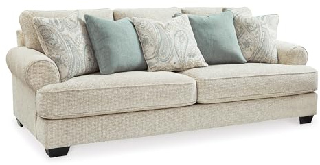 Signature Design by Ashley Deep Seat Chenille Sofa, No Assembly 3 Seater