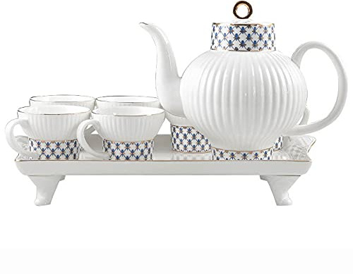Porcelain Tea Sets Tea Set With Teapot Afternoon Tea Service Coffee Cups Set Porcelain Tea Cups Set With Tea Tray Best