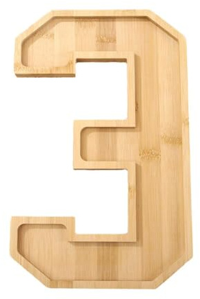 Fournitures de fête du Nouvel An 2025, planche à charcuterie avec chiffres de 0 à 9 pour 2025 Nouvel An Fournitures de service Fo plateaux de Noël