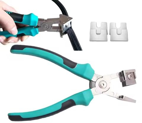 90 V Shaped Mitre Scissors, Rubber Strip Scissors, Mortising Scissors for Cutting Cork V Miter Shears, Window Seal, Sealing Scissors, Mitre for Cutting Rubber Strips, Plastic, 4 Replacement Blades