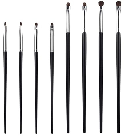 Mini Smudge Brush for Eyeliner Eyeshadow Brushes Eyeliner Brush for Powder Gel Cream Liquid Concealer Eyeliner Blending Highlighting Brushes Concealer Brushes Soft Natural Pony Hair brush Eye Makeup