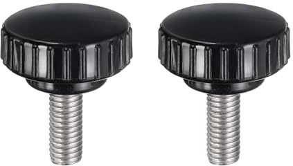 QUARKZMAN 2 Stück Rändelschraube mit Gewinde M8 x 20mm Rundkopfschraube Rundgriffschraube Klemmknöpfe 30mm Handknöpfe Edelstahl 304 Daumenschrauben Spannschraube für Industrie Maschine