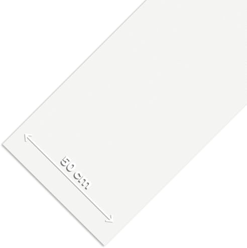 Olivo.Shop Alfombra Pasillo Cocina de Vinilo en Rollo, Alfombra Multiuso Lavable, Antideslizante y Recortable a Medida para Cocina, Baño, Lavadero, Ancho 50 cm, Rollo Multi Blanco (50x500 cm)
