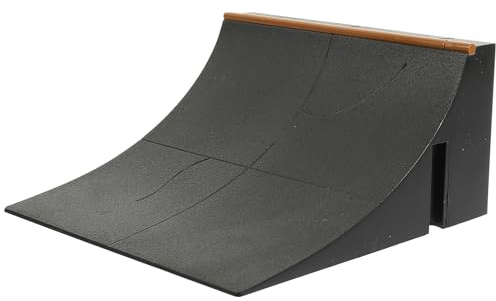 INOOMP Fingerboard in Plastico Nero Ostacoli Mini Skateboard Creativi per Bambini, Migliora le Relazioni Familiari e Rafforza la Comunicazione nel Parco per Fingerboard