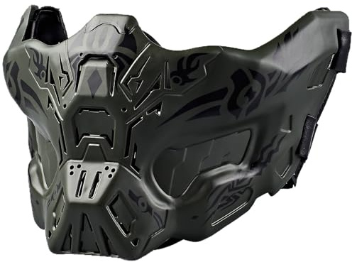 Airsoft Demi Visage Crâne Masques, pour Halloween Jeu De Rôles Paintball Jeu CS Tactique Equipement