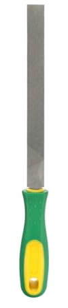 HARFINGTON Flat Coarse Cut File 10 Double Cut Teeth High Carbon Steel Hand Rasp File with Plastic Handle for Metal Wood Deburring Removing