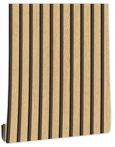 myforHD Papier peint autocollant, aspect bois, autocollant, 44cmx300cm, effet 3D, moderne, décoratif, pour meubles, porte murale, imperméable