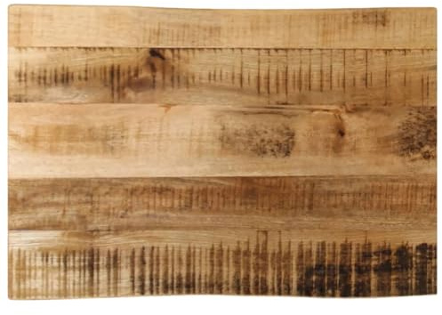Frdhee Tavolo da pranzo in legno massello con bordo dell'albero, 50 x 40 x 3,8 cm, in legno massello, per tavolo, cucina, tavolo da ufficio e molto altro ancora