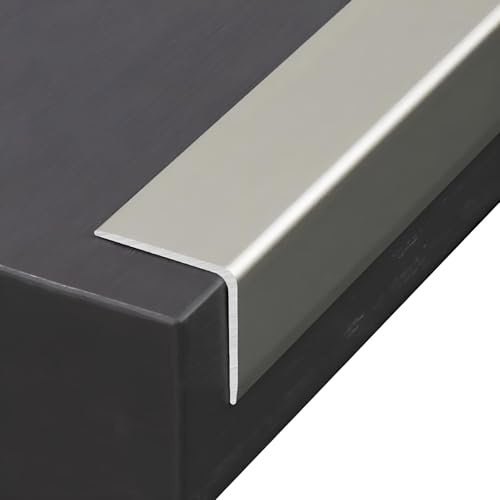 Coayuou Profilé Carrelage 100cm* 3pièces Baguette D’Angle Aluminium Baguette De Finition Murale pour Prévenir Les Rayures Et Dommages des Murs À La Maison Ou Au Bureau(Style 6,15 * 15mm)
