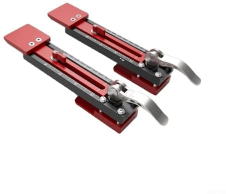 Strumento di installazione del pannello a parete regolabile, confezione da 2 strumenti in lega di alluminio con doppia scala metrica e pollici per un controllo accurato della distanza, affidabile