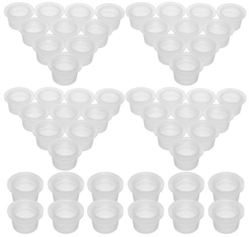 GARVALON Bouchons en Plastique Souple 200 Pcs 18 Mm Étanches pour Bouteilles D’aromathérapie, Flacon en Verre Transparent, Bouchons de Remplacement pour Salières Poivrières, Usage Maison
