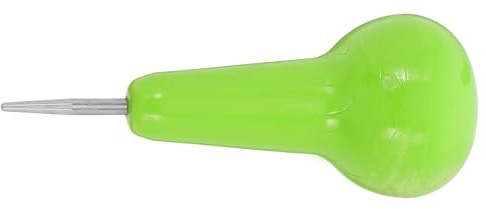 ORFOFE Penna Braille Portatile Verde in Acciaio Inossidabile Impugnatura Confortevole per Scrittura Tattile Braille per Blind Students e Back To School Party