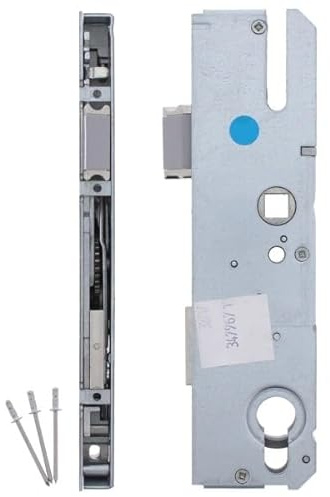 KFV Reparaturschloss Hauptschloss Renovierungsschloss + ToniTec Montageanleitung, für Mehrfachverriegelung Schlosskasten 10mm Nuss (Dornmaß: 40 mm, Entfernung: 92 mm)
