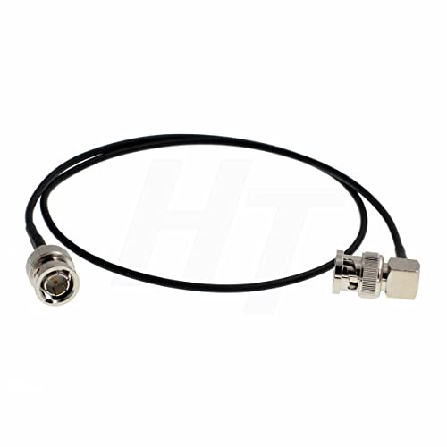 Cavo coassiale BNC BNC BNC ad angolo retto del segnale video HD SDI flessibile 75ohm (30cm)