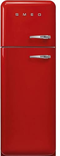RÉFRIGÉRATEUR 2 PORTES ANNÉES 50 ROUGE CHARNIÈRES À GAUCHE
