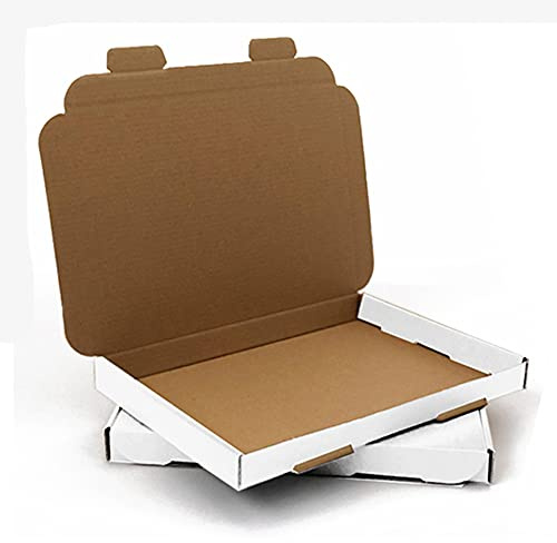 AKAR White A5/C5 Large Letter Box - 218x159x20mm - Postal Pip Box for Royal Mail [Pack of 100]