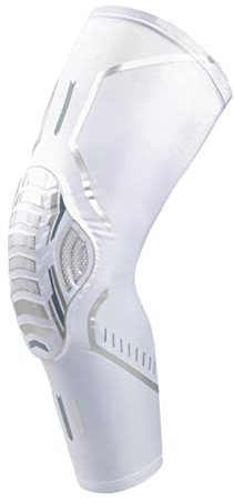 Knee pads 1 pack of sports knee pads with padded bicycle riding knee pads breathable basketball anti-collision knee pads Knee elbow pads (Color : White, Size : M)