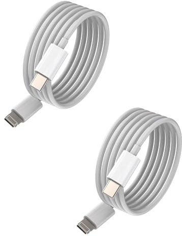 Fast Charger iPhone PD Charge Long 6.6ft Cord(2pack)USB C to Lightning Charging Type C Cell Phone Adapter Cable Apple MFI Certified for 14 13 12 11 Pro Max Mini X Xs Xr Xsmax 7 8 Plus Ipad Accessories