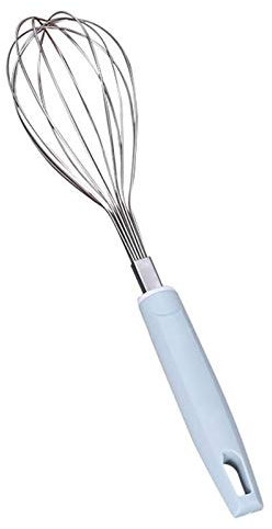 BBAUER ddq Wisk Edelstahl-Ei-Schneebesen, Ballon-Schneebesen, manueller Schneebesen, Schneebesen, Blau, Rosa, Küchen-Backgerät, Sahne-Butter-Schneebesen, Rührwerk (Color : OneColor)