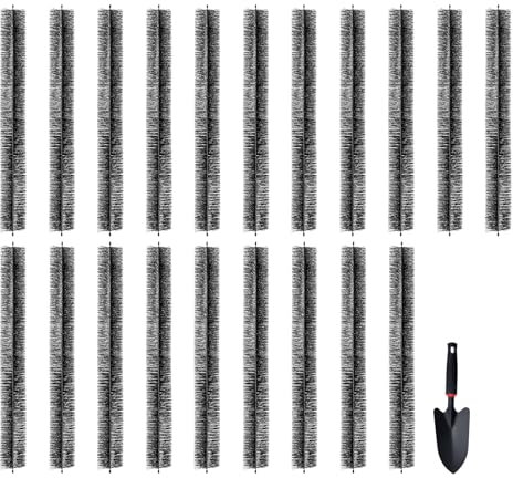 VEVOR Gutter Brush, 60 Feet Total Length 4.33 inch Diameter Gutter Cleaning Tools, Ground-Level Gutter Brush Leaf Guard for 5 Inch Gutters, Easily Clear roof Leaves and Debris, 20 Pack