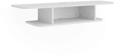 Vicco Tv-Schrank Lorio, Weiß, 105 x 18.2 cm | offene Fächer, zur Aufbewahrung von Mediengeräten und Zubehör