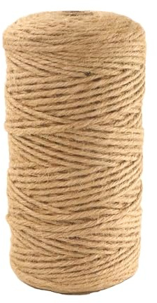 IMROPE Cuerda de yute natural de 3 mm x 500 pies, cordel para jardinería, tomate, escalada, plantas, corbata, floristería, manualidades, envoltura de regalos, decoración de embalaje