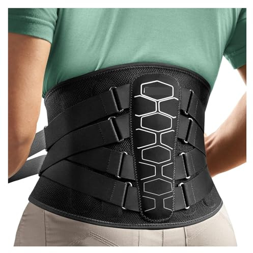 GOOPEEG Bauchweggürtel Stretch Hose Rückenstützgürtel, Unisex, Körperformender Sportgürtel Mit Taillenpolster, Weich Und Atmungsaktiv Bauchweg Mieder(XL)
